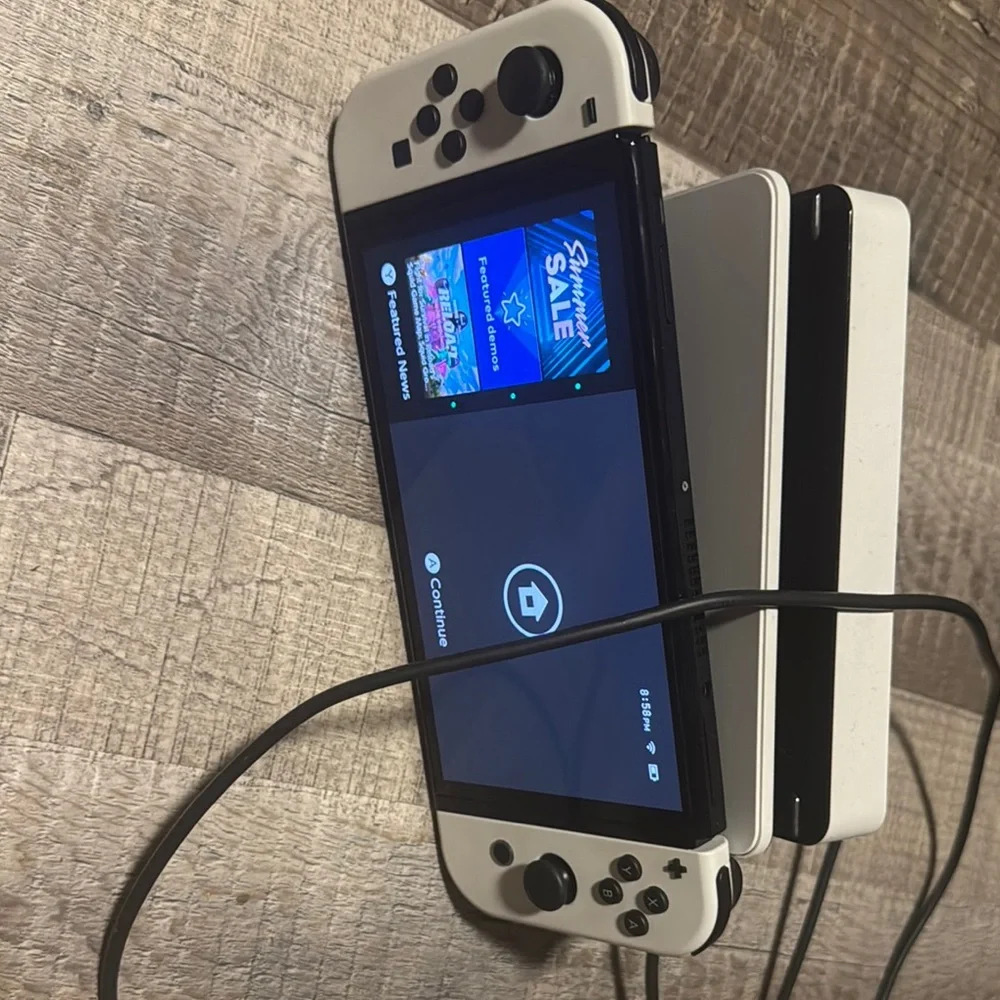 Nintendo White Console Sleek Design Versatile Play